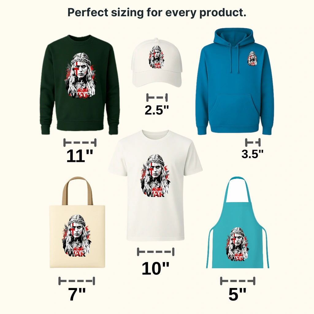 Viking Lady Nordic Design - DTF Heat Transfer - transferlegend