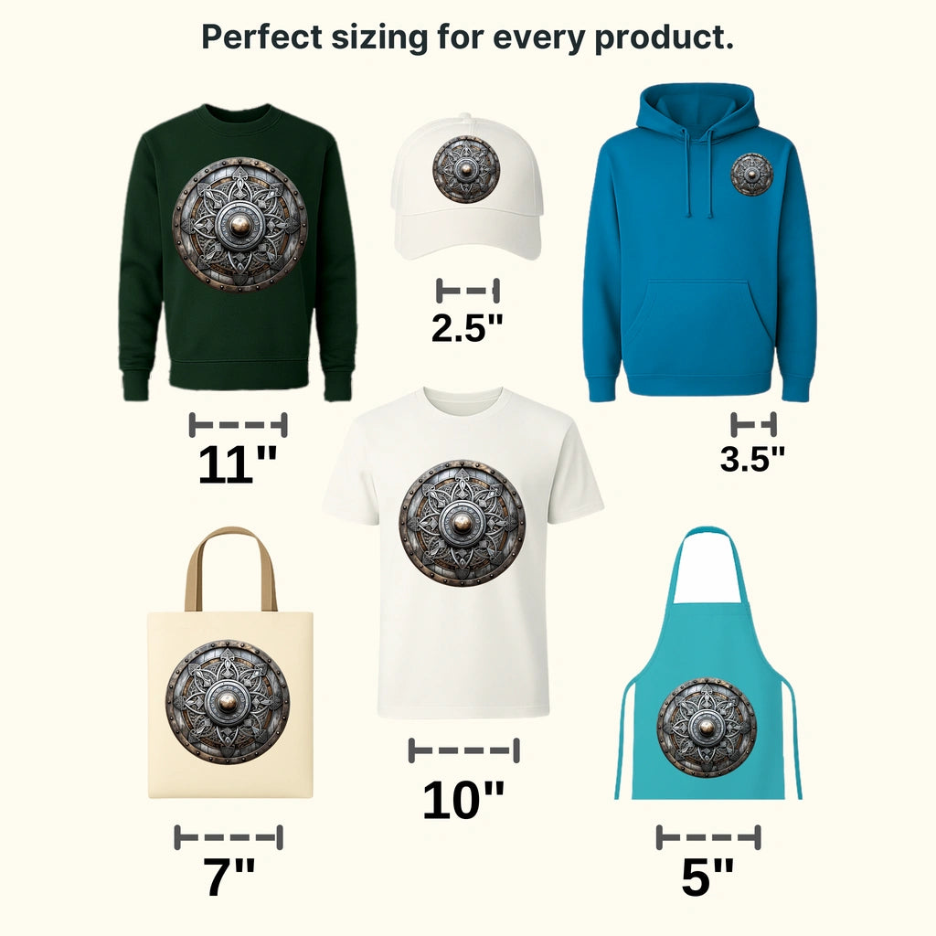 Panzer Shield Nordic Design - DTF Heat Transfer - transferlegend