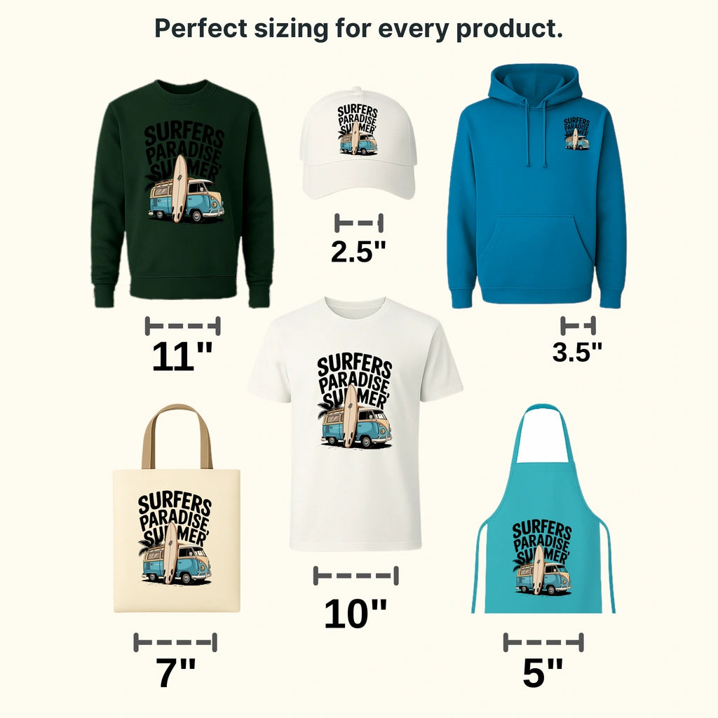 Surfers Beach Surfing Design - DTF Heat Transfers