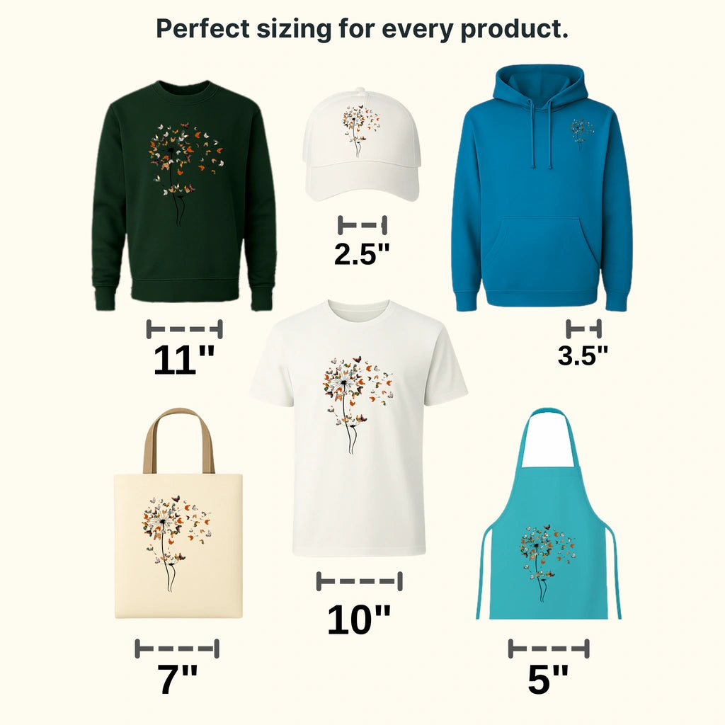 Dandelion Chicken Flower design- DTF heat transfer - transferlegend