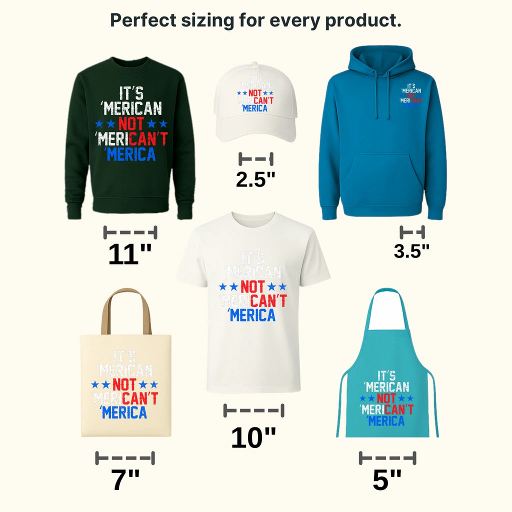 It's American Not - Patriot Design DTF Heat Transfer - transferlegend