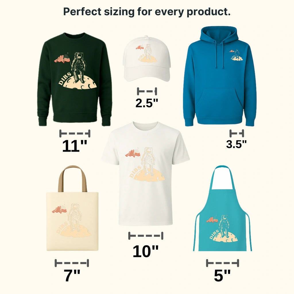 American Moon - Patriot Design DTF Heat Transfer - transferlegend