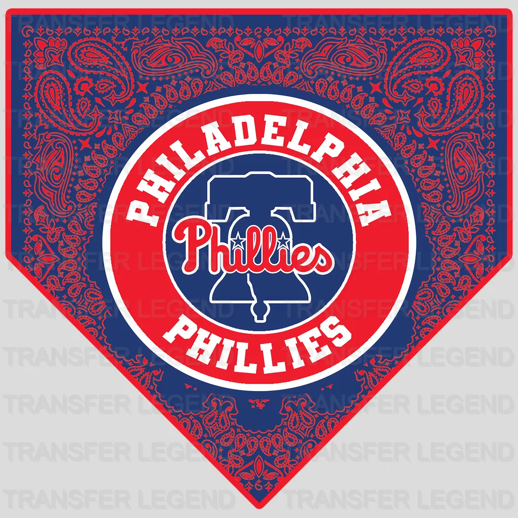 Philadelphia Phillies MLB Diamond Shape Logo Emblem - DTF Iron On Transfer
