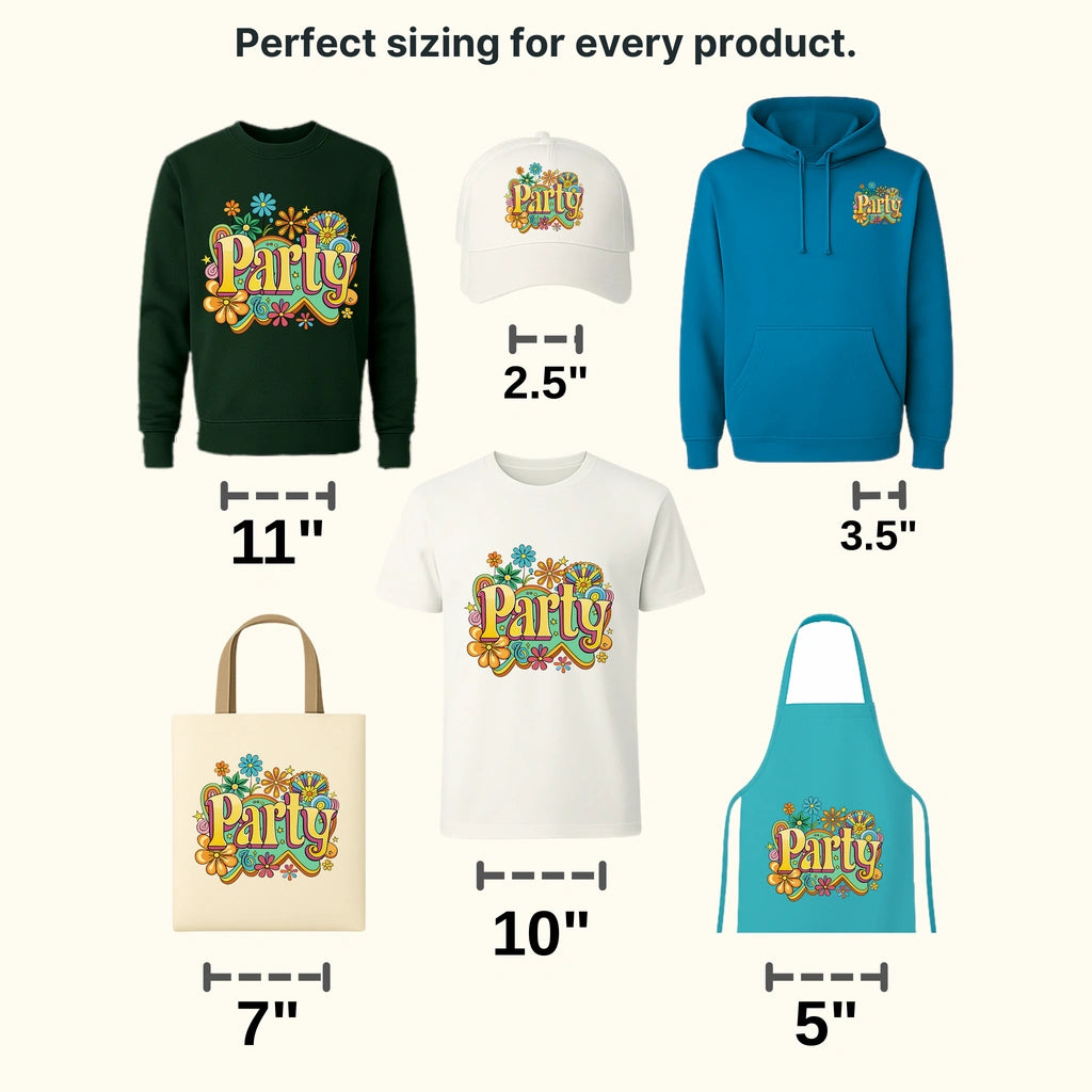 Let's Rock Party Design - DTF Heat Transfer - transferlegend