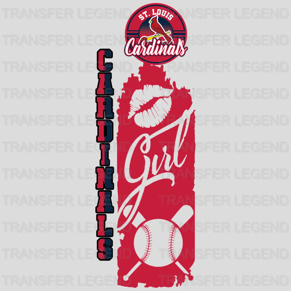 St Louis Cardinals MLB Classic Shield Logo Badge - DTF Iron On Transfer