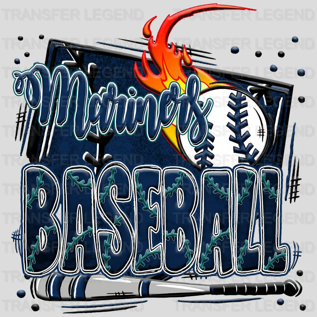 Seattle Mariners MLB Mariners DTF Iron On Transfer