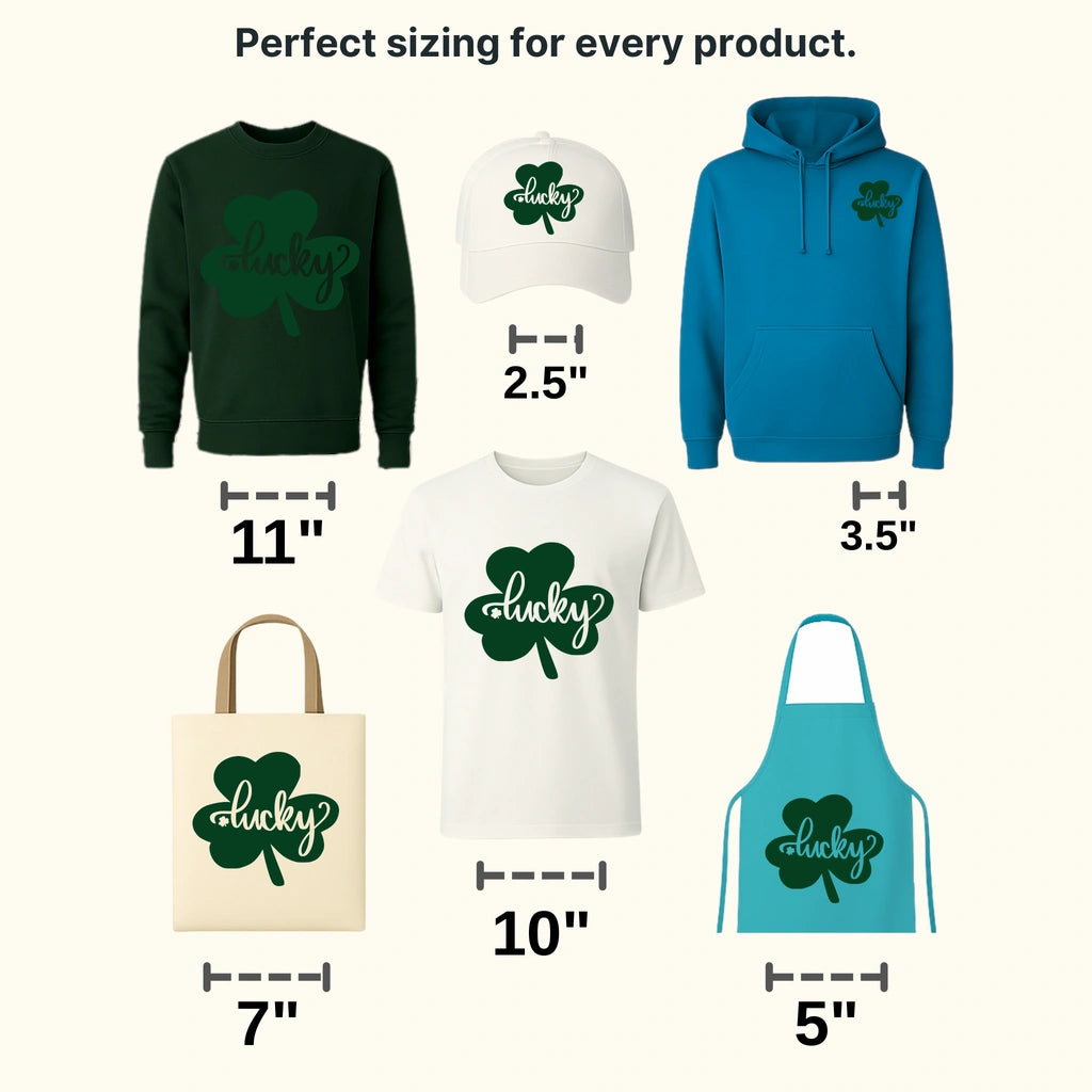 Lucky Clover St. Patrick's Day Design - DTF heat transfer - transferlegend