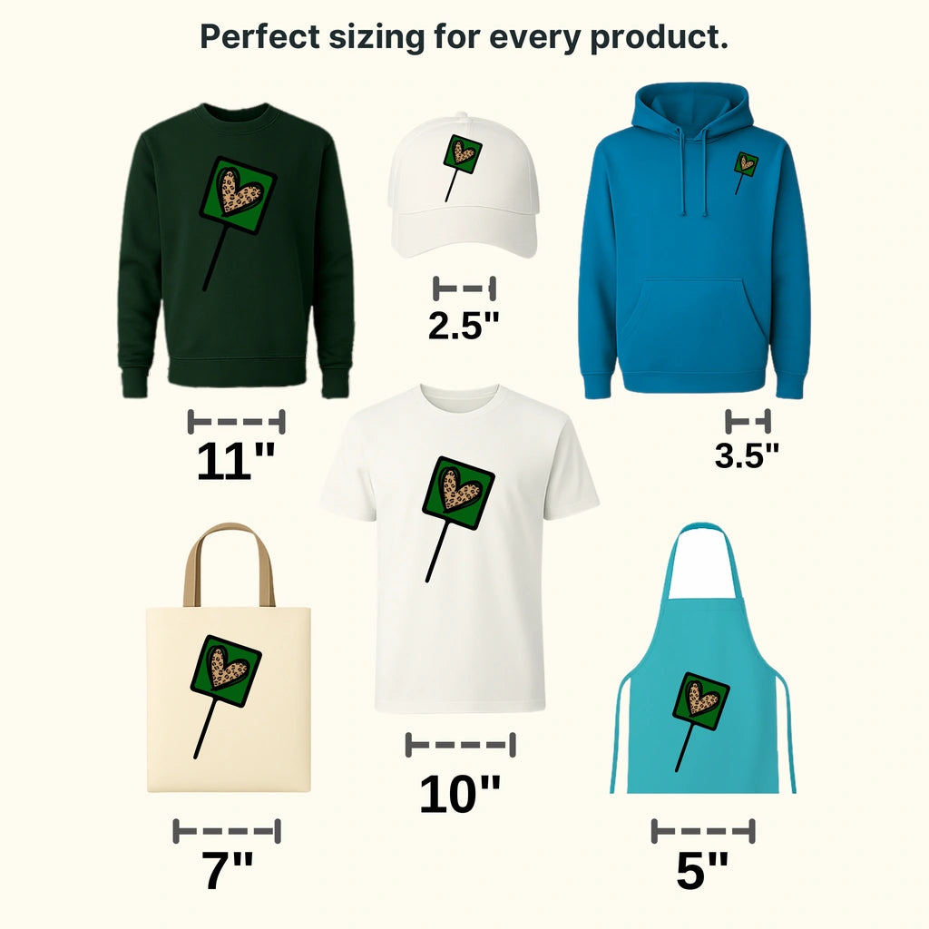Heart Sign St. Patrick's Day Design - DTF heat transfer - transferlegend
