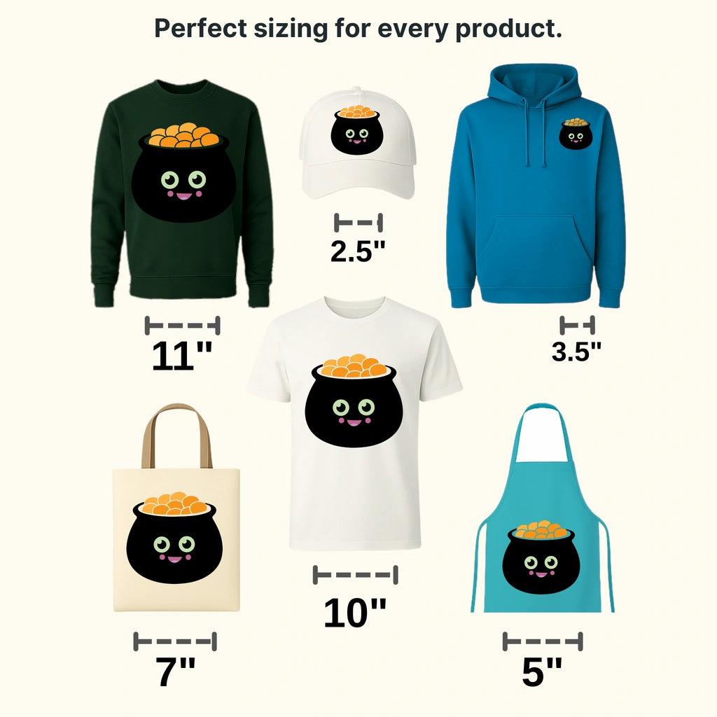 Smiley Pot Of Gold St. Patrick's Day Design - DTF heat transfer - transferlegend
