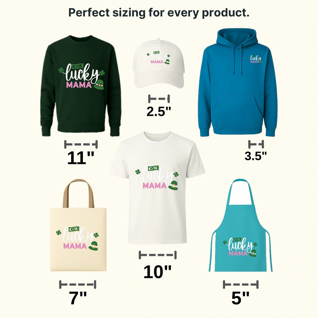One Lucky Mama St. Patrick's Day Design - DTF heat transfer - transferlegend