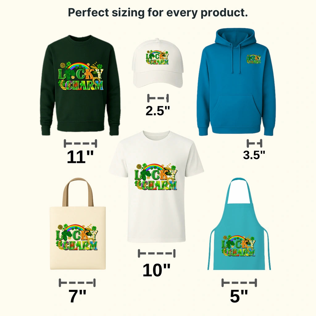 Lucky Charm Rainbow St. Patrick's Day Design - DTF heat transfer - transferlegend