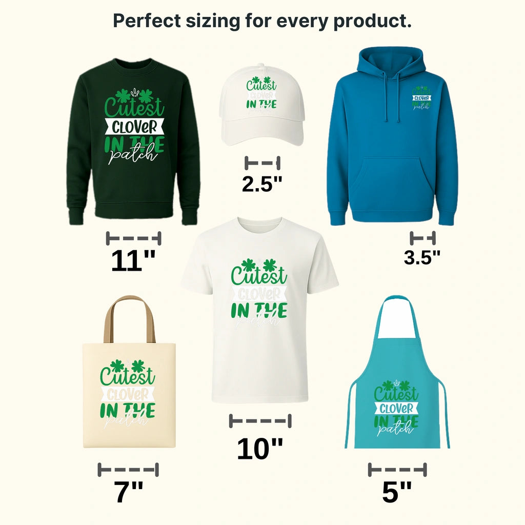 Cutest Clover St. Patrick's Day Design - DTF heat transfer - transferlegend