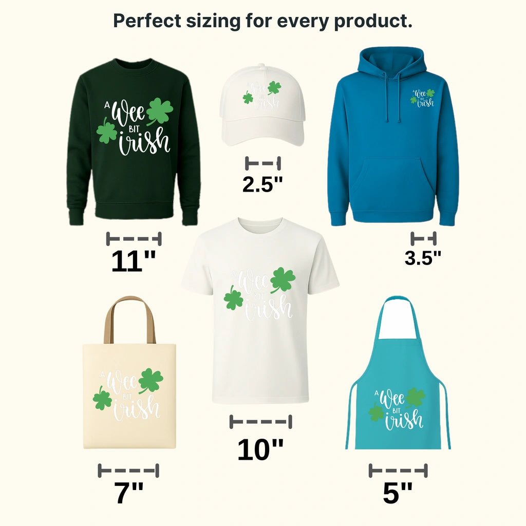 A Wee Bit Irish St. Patrick's Day Design - DTF heat transfer - transferlegend