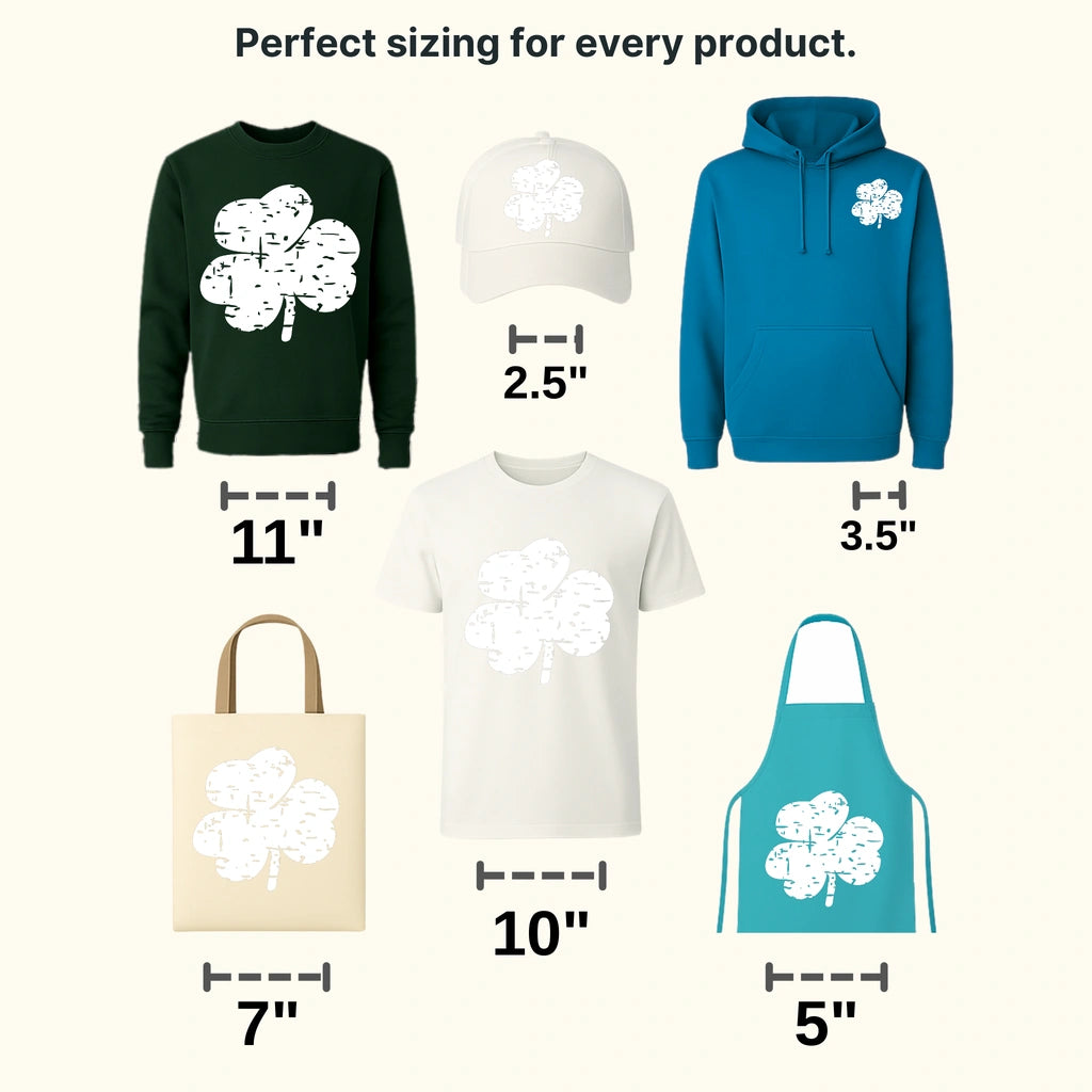 Cloverleaf St. Patrick's Day Design - DTF heat transfer - transferlegend