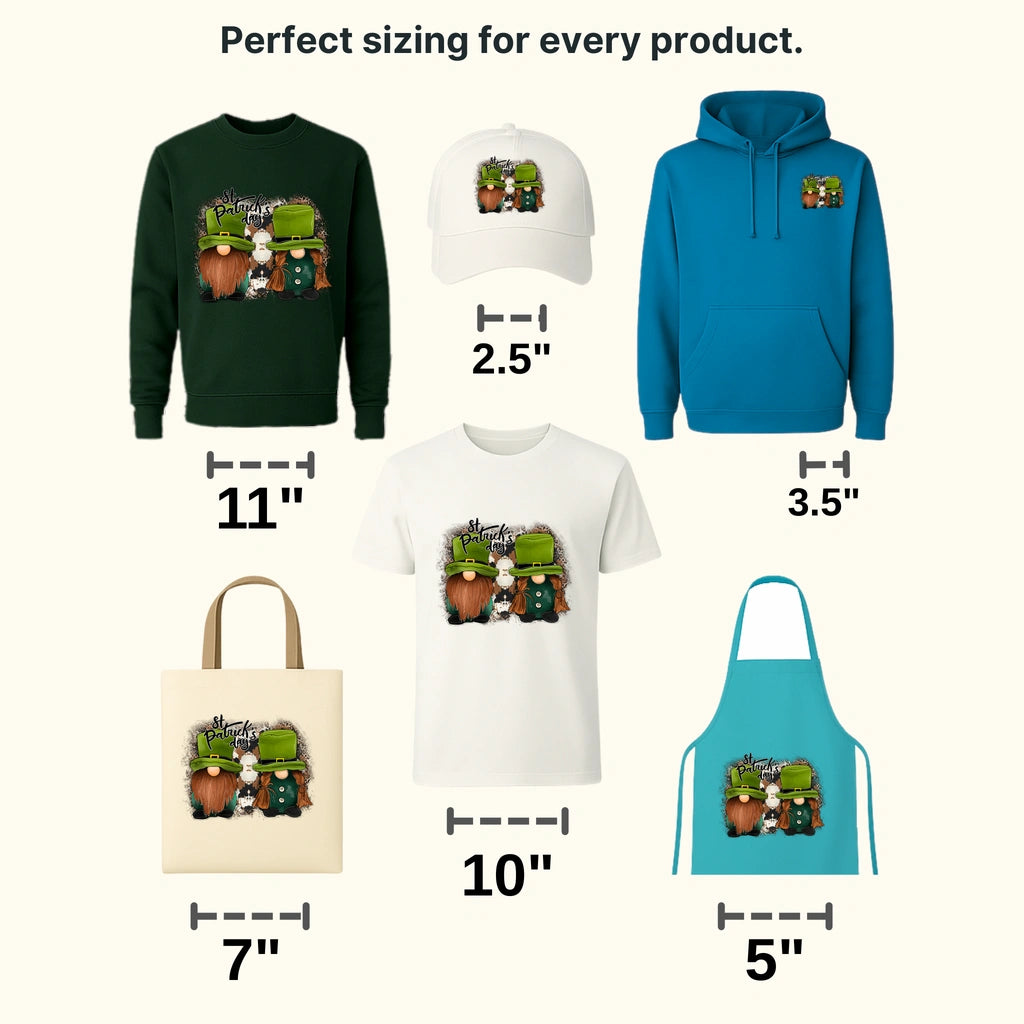 Gnomies St. Patrick's Day Design - DTF heat transfer - transferlegend
