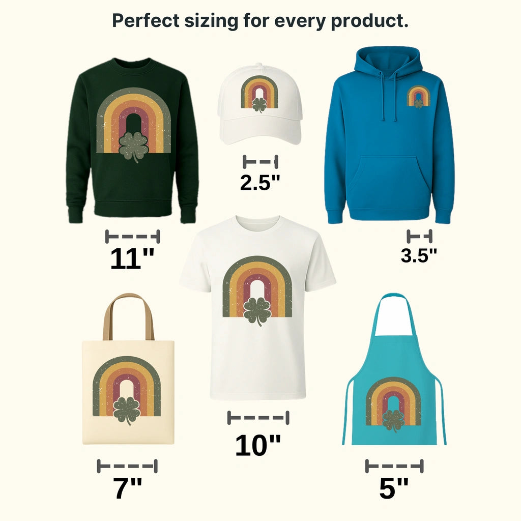 Rainbow St. Patrick's Day Design - DTF heat transfer - transferlegend