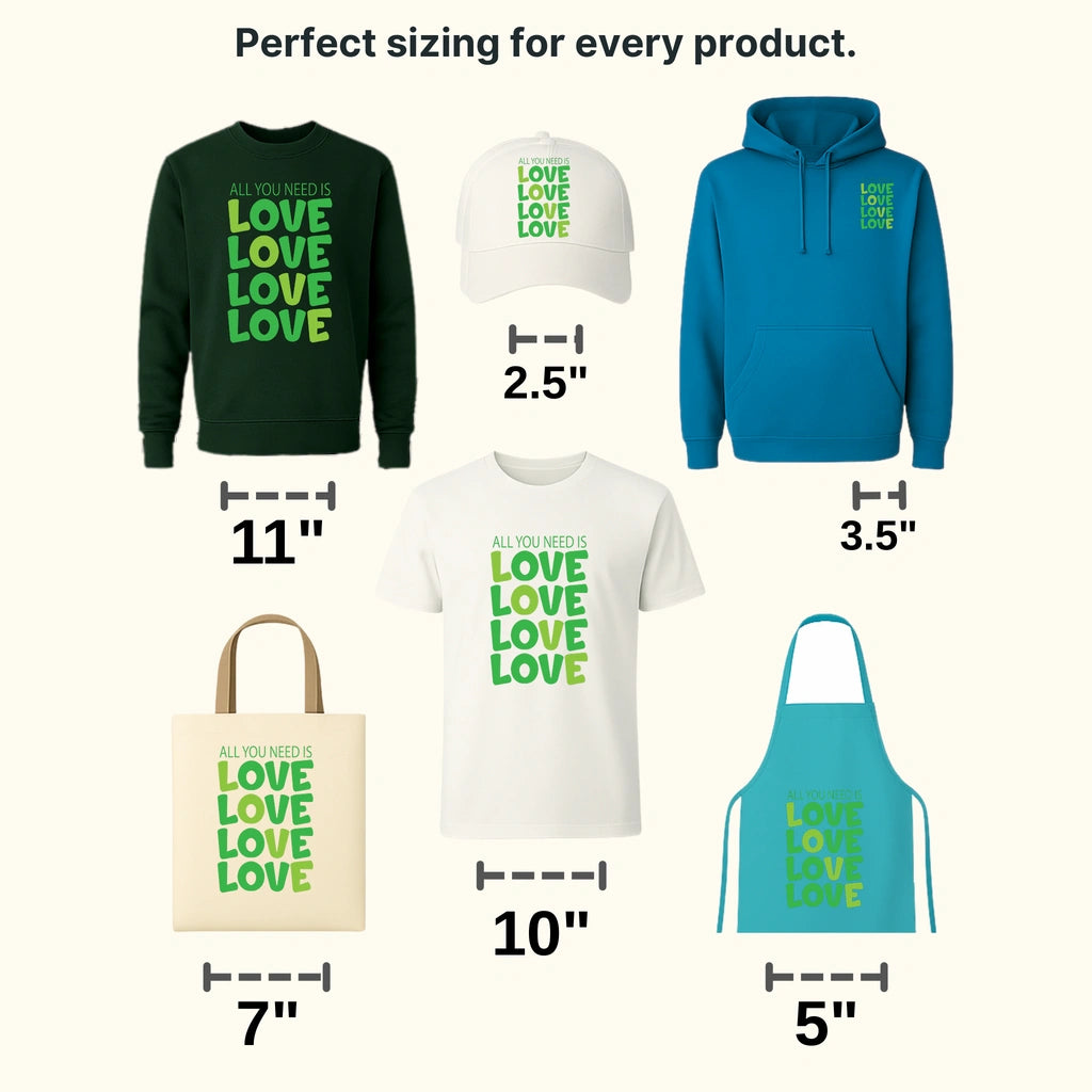 All You Need Is Love St. Patrick's Day Design - DTF heat transfer - transferlegend