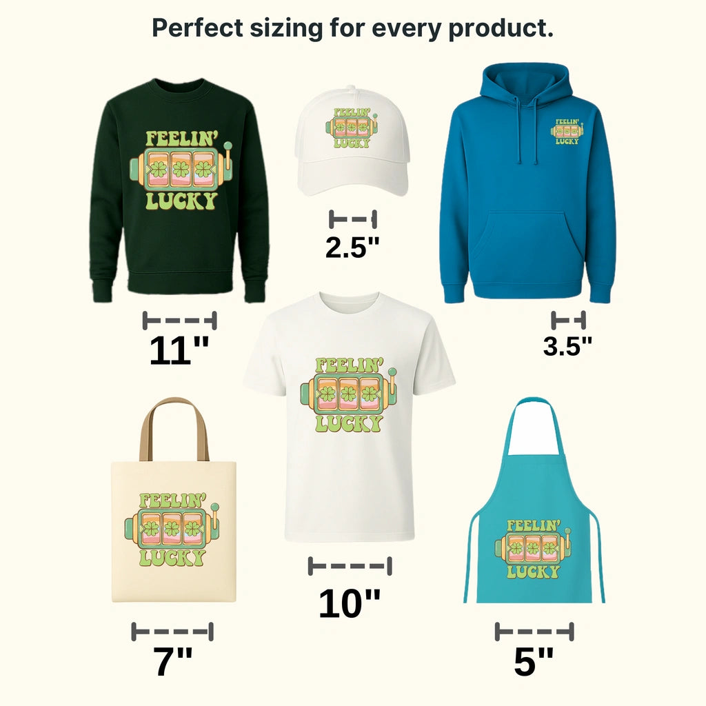 Feelin' Lucky St. Patrick's Day Design - DTF heat transfer - transferlegend