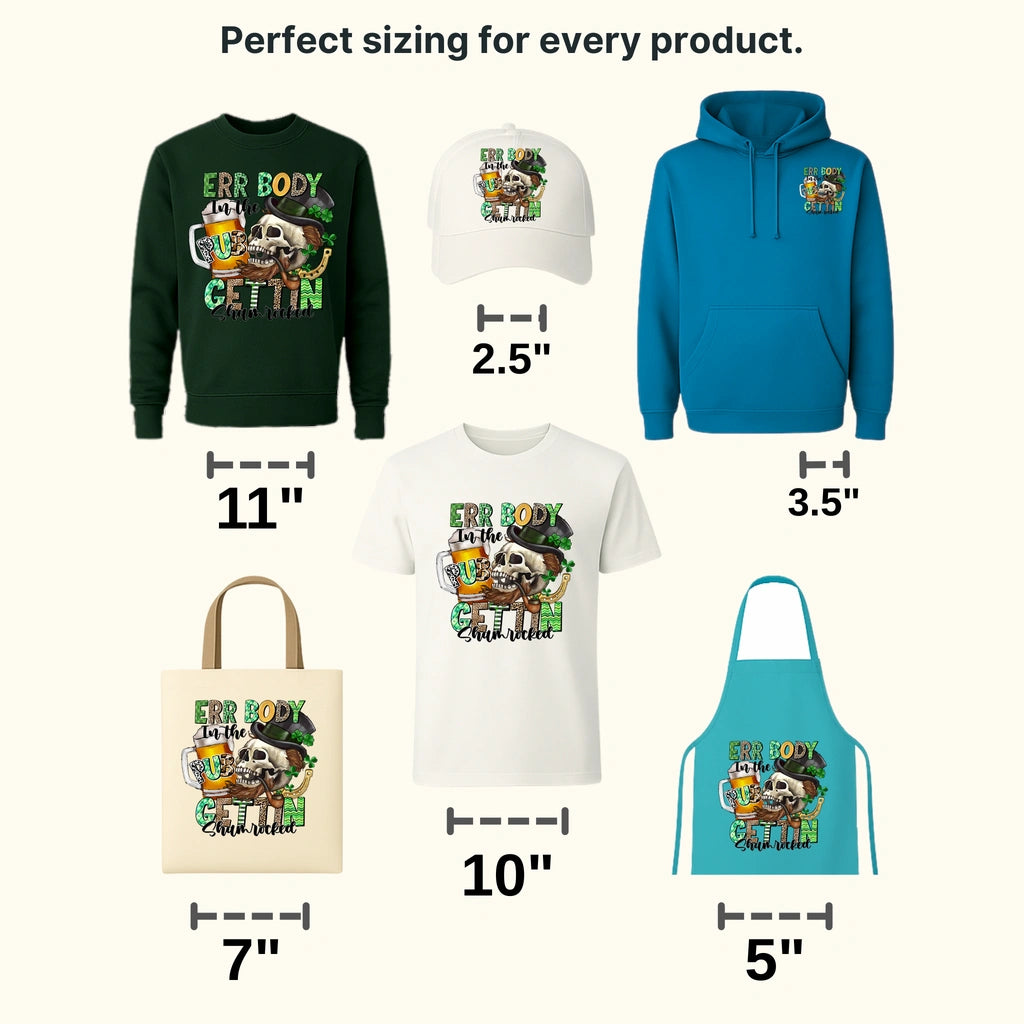 Err Body In The Gettin Shamrocked St. Patrick's Day Design - DTF heat transfer - transferlegend