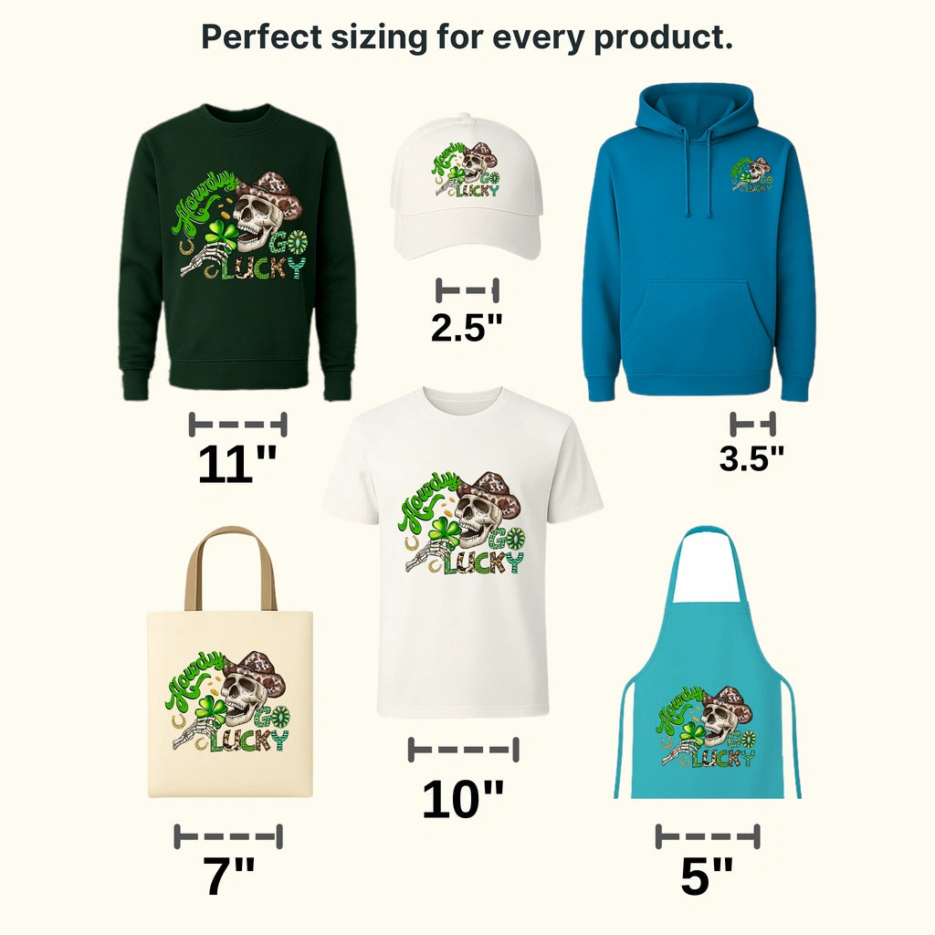 Howdy Go Lucky St. Patrick's Day Design - DTF heat transfer - transferlegend