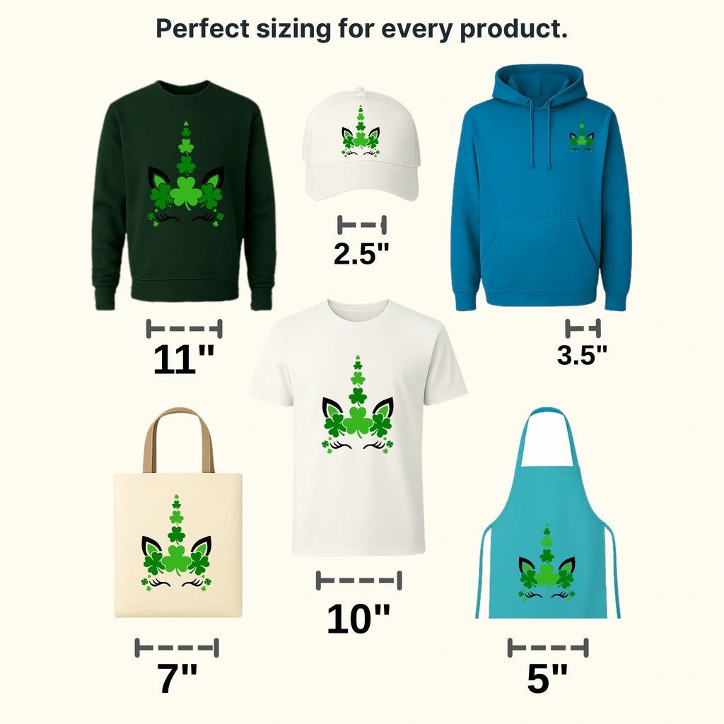 Unicorn St. Patrick's Day Design - DTF heat transfer - transferlegend
