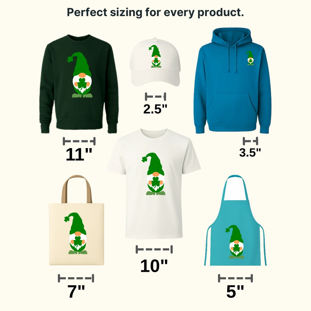 Gnomie St. Patrick's Day Design - DTF heat transfer - transferlegend