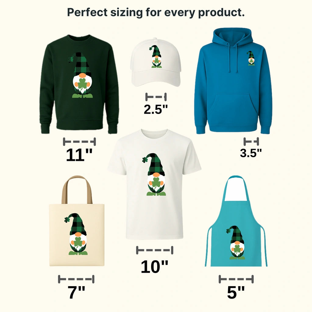 Gnomie St. Patrick's Day Design - DTF heat transfer - transferlegend