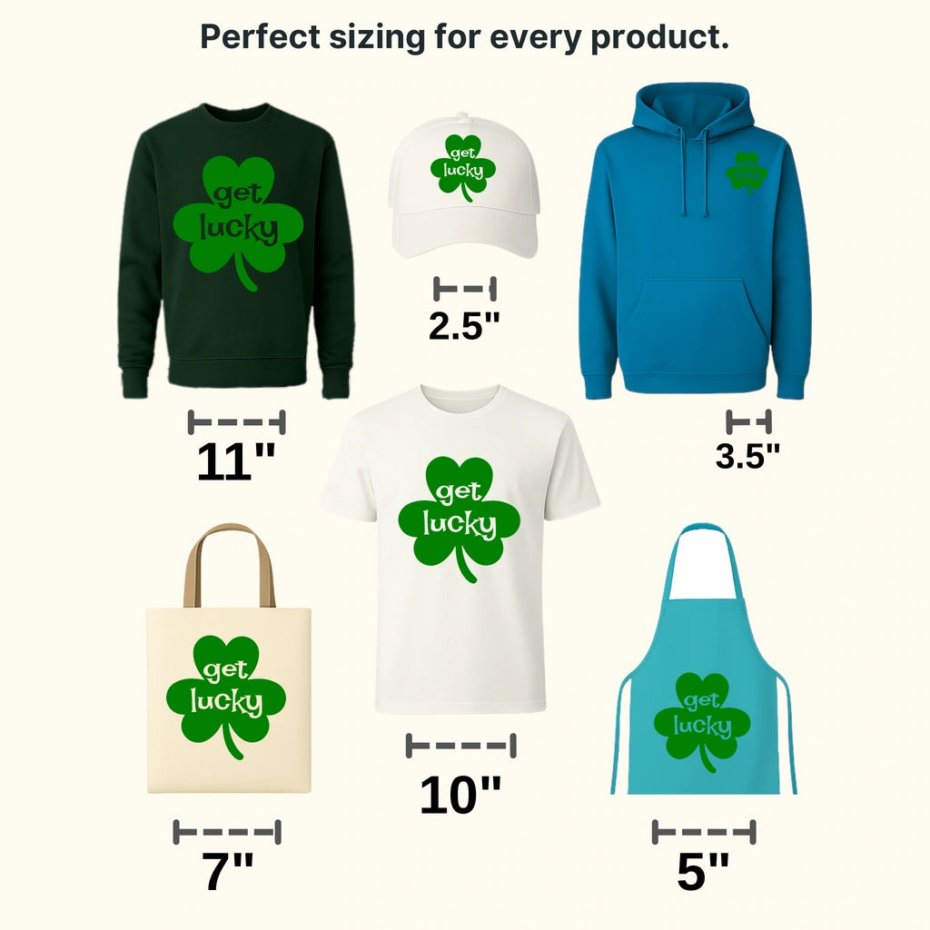 Get Lucky St. Patrick's Day Design - DTF heat transfer - transferlegend
