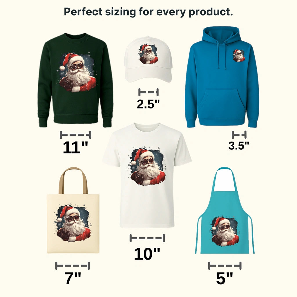 I Love You All Santa Claus Design - DTF Heat Transfer - transferlegend