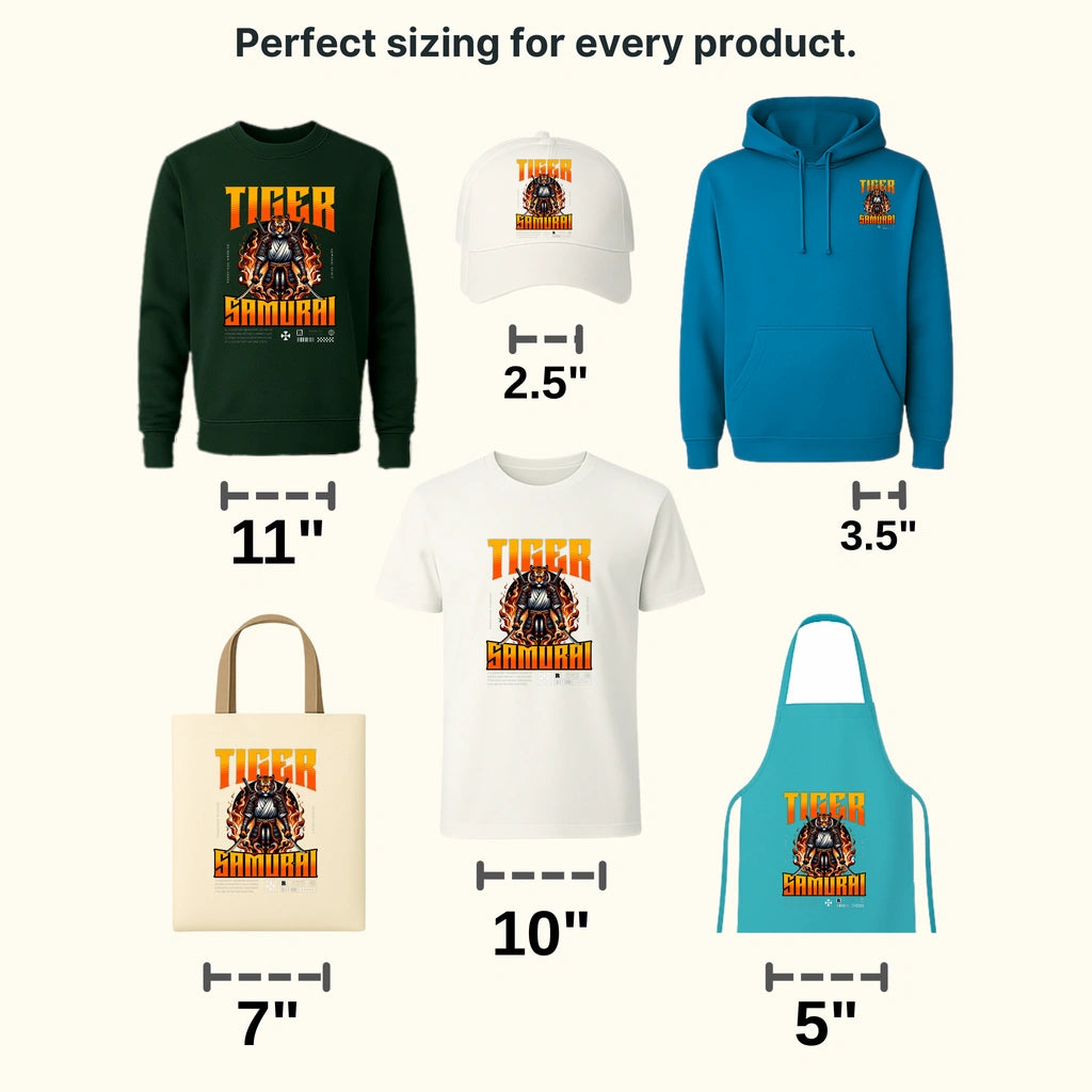 Tiger Samurai Streetwear Design - DTF Heat Transfer - transferlegend