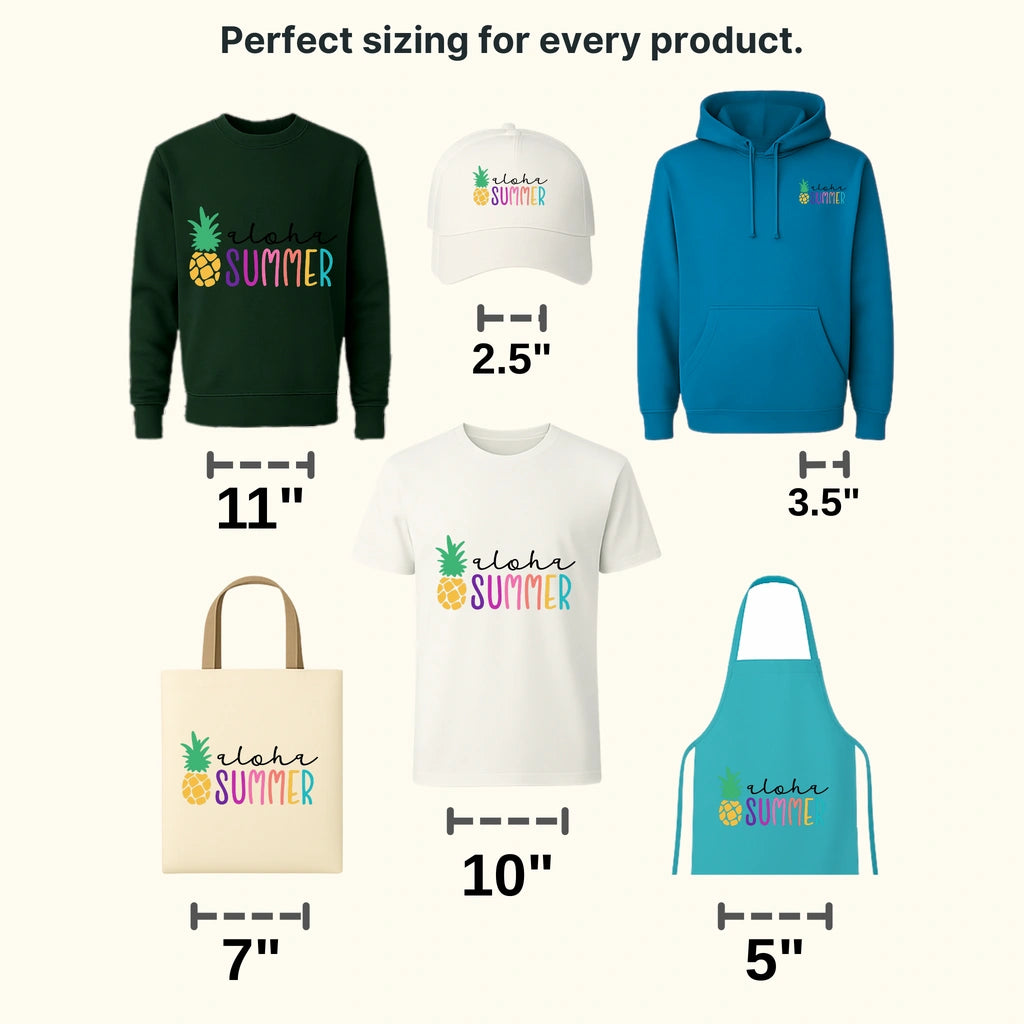 Aloha Summer Pineapple - Hawaii - Summer Lover Design - DTF heat transfer - transferlegend