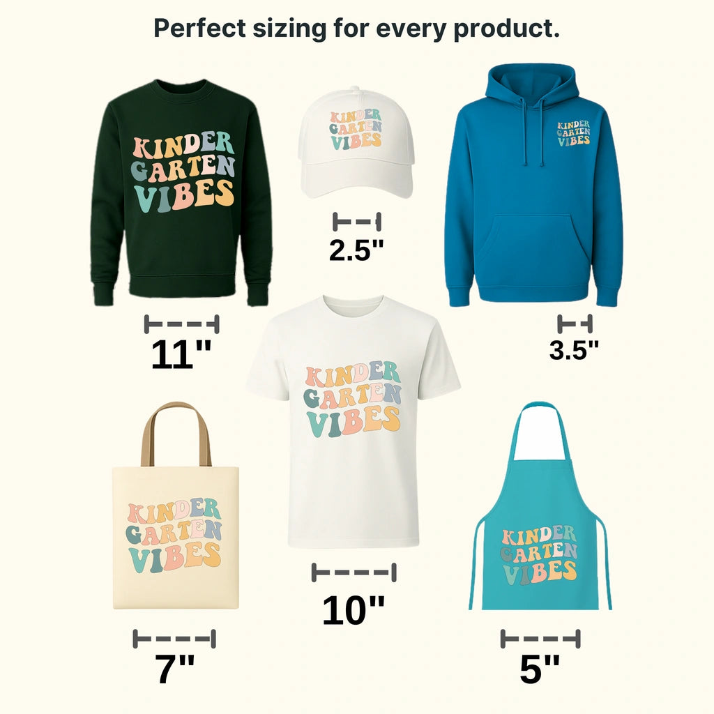 Kinder Garten Vibes Teacher Design - DTF heat transfer - transferlegend