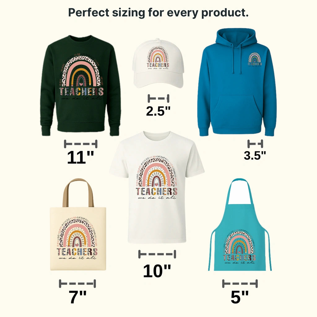 Teacher we do it all Teach Love Inspire Design - DTF heat transfer - transferlegend