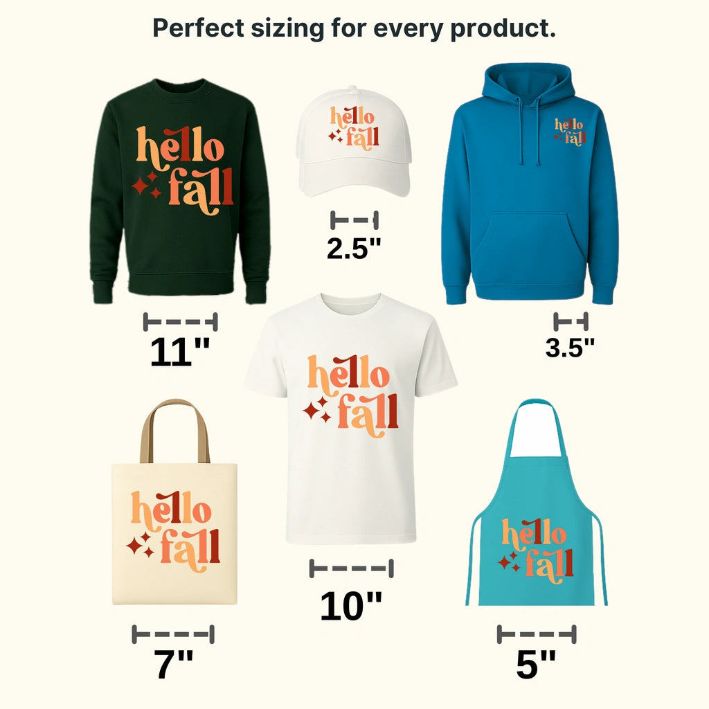 Hello Fall Design - DTF heat transfer - transferlegend