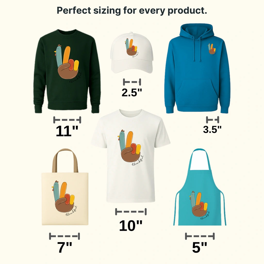 Turkey Thankful Design - DTF heat transfer - transferlegend