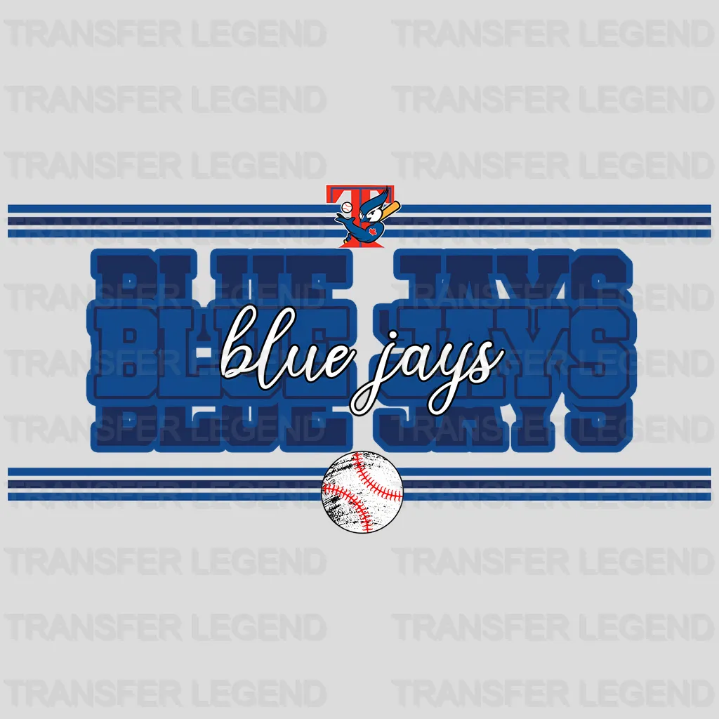Toronto Blue Jays MLB Neon Light Bar Sign Style - DTF Iron On Transfer