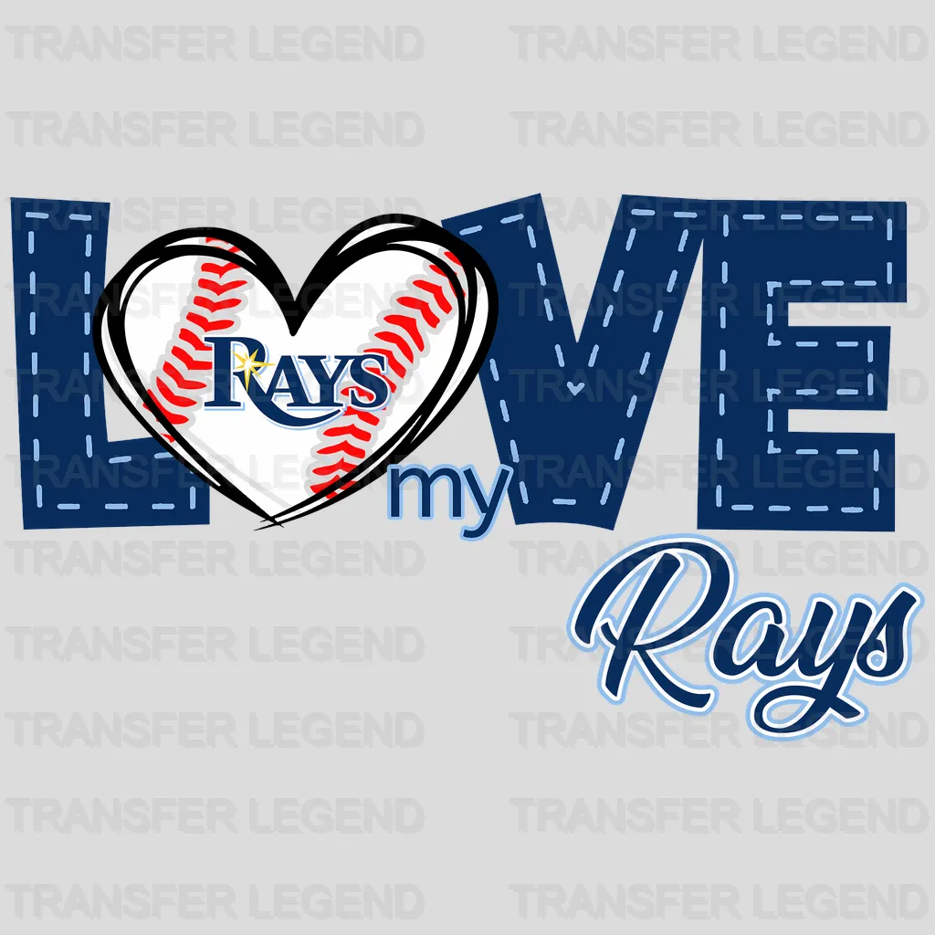 Tampa Bay Rays MLB Tampa Bay Love DTF Iron On Transfer