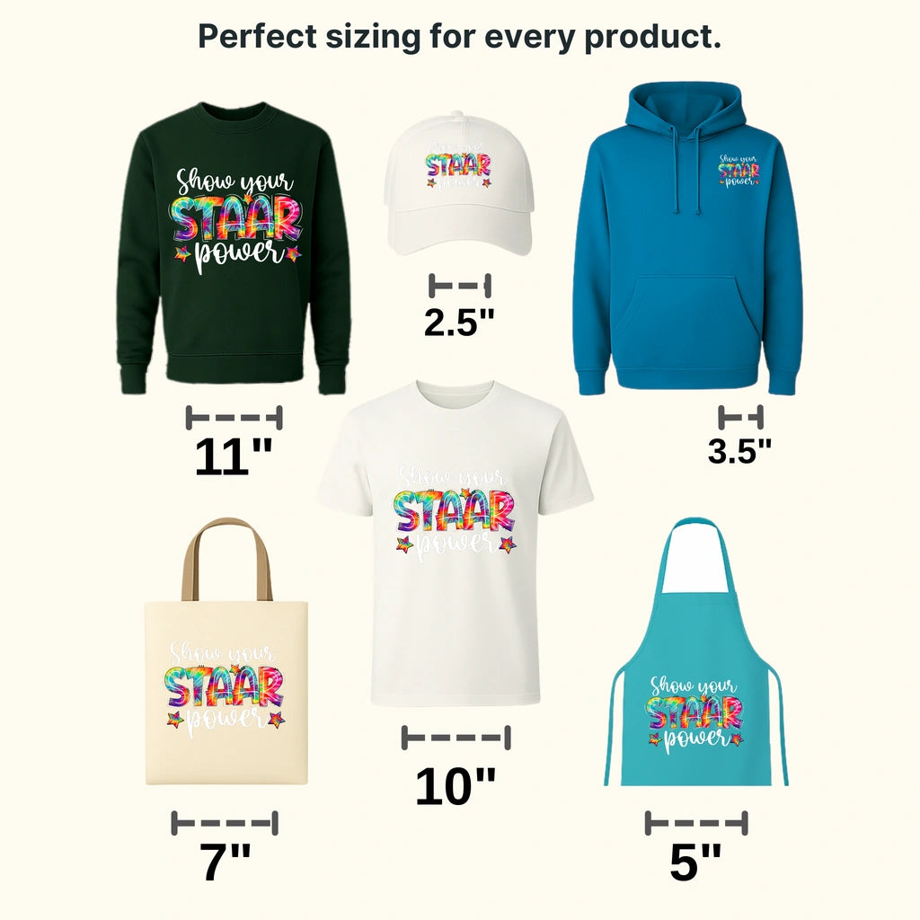Show Your Staar Test Day Design - DTF Heat Transfer - transferlegend