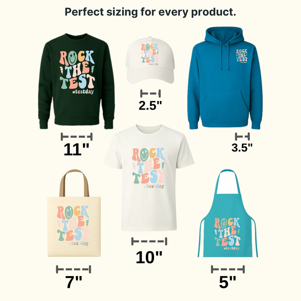 You Can Rock THis Test Test Day Design - DTF Heat Transfer - transferlegend
