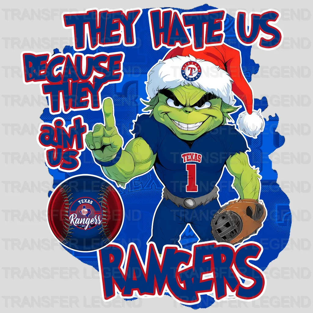 Texas Rangers MLB They Hate Us DTF Iron On Transfer