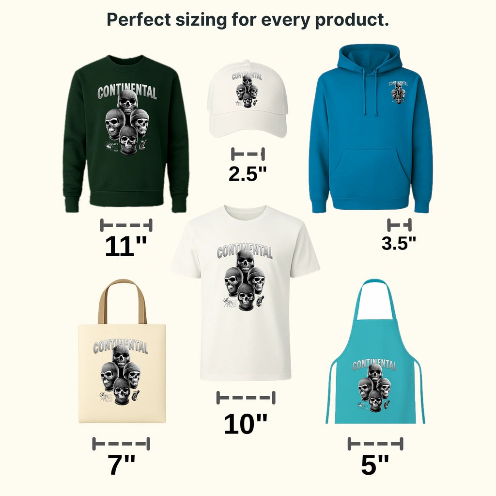 Continental Face Streetwear Design - DTF Heat Transfer - transferlegend