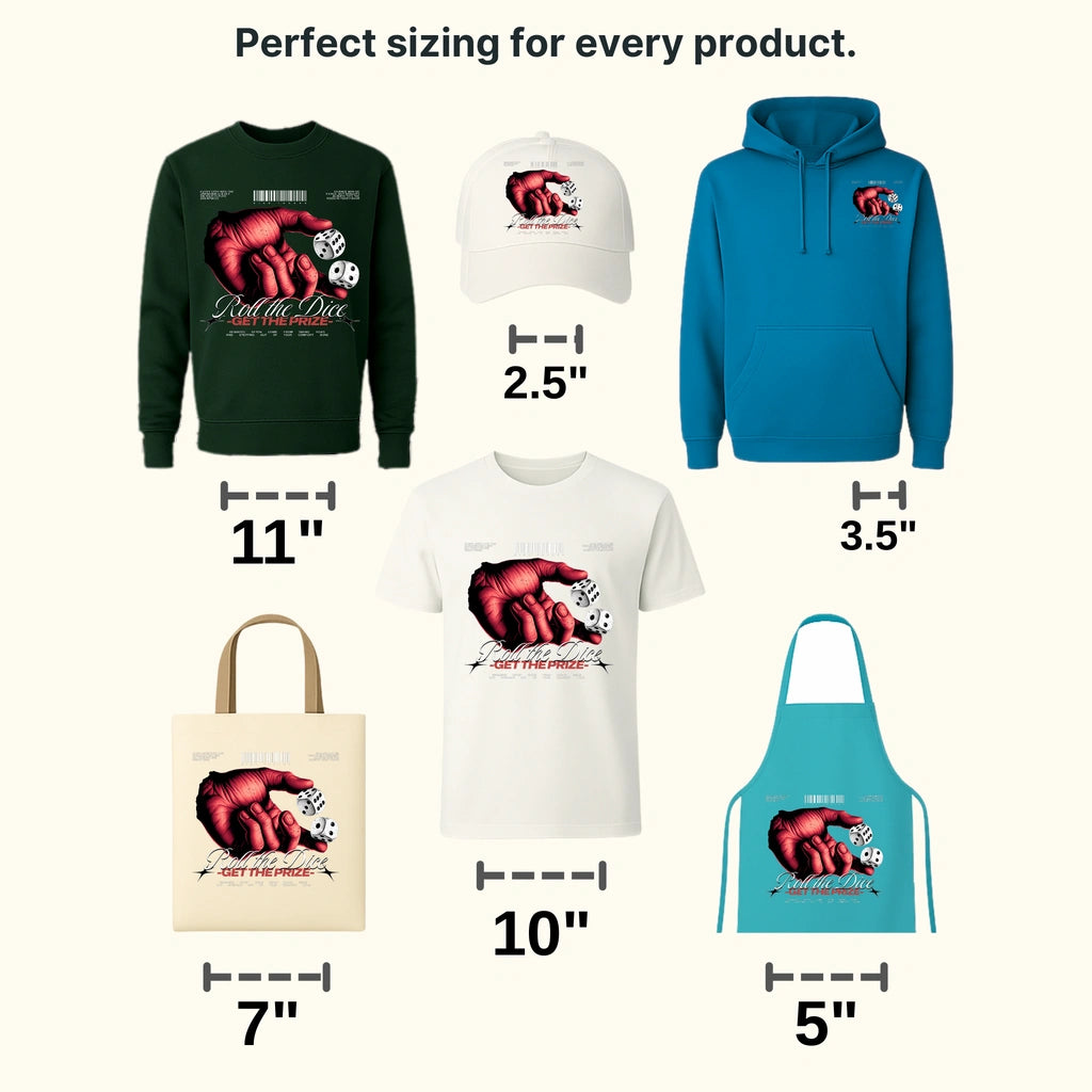 Roll The Dice Streetwear Design - DTF Heat Transfer - transferlegend