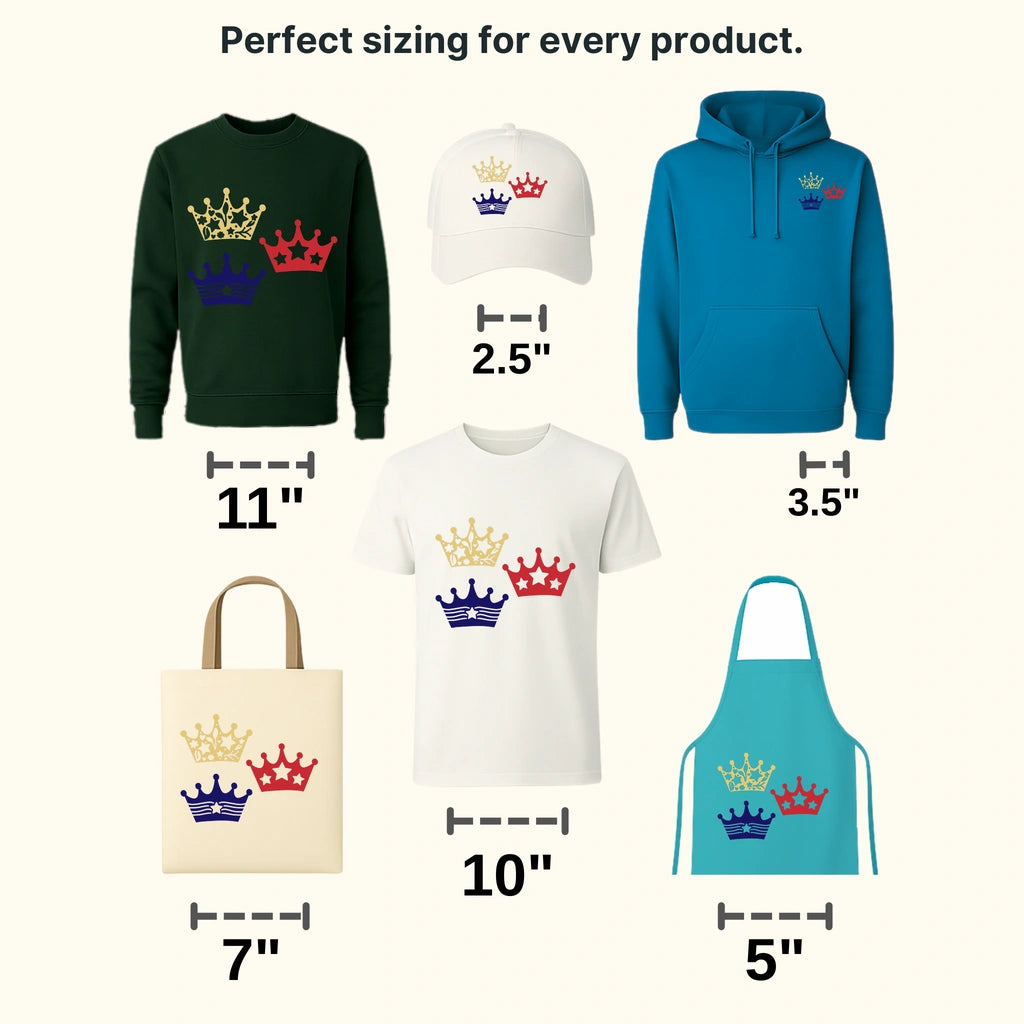 4th Of July Crowns DTF Transfer - transferlegend