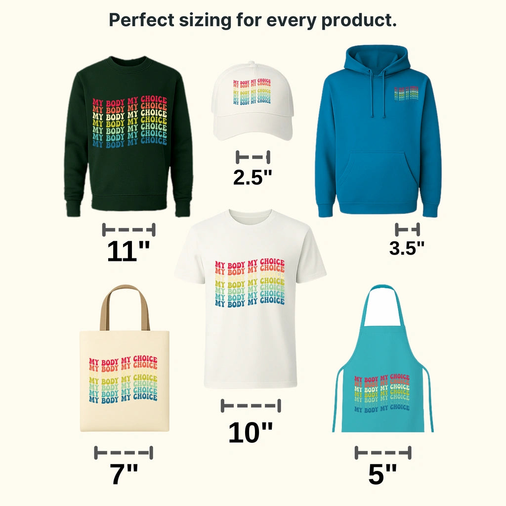 My Bdy My Choice Distressed Design - DTF heat transfer - transferlegend