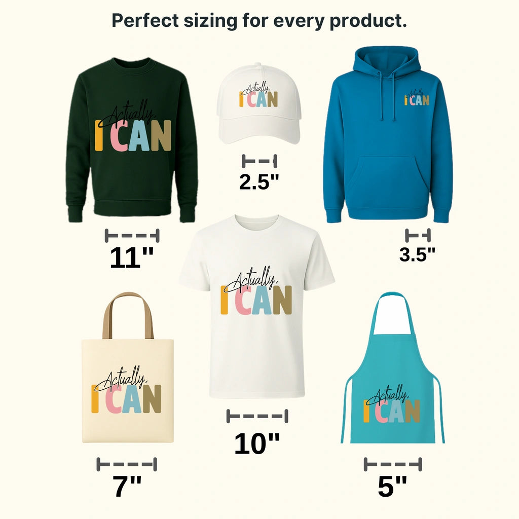 Actually I Can Motivational Design - DTF heat transfer - transferlegend