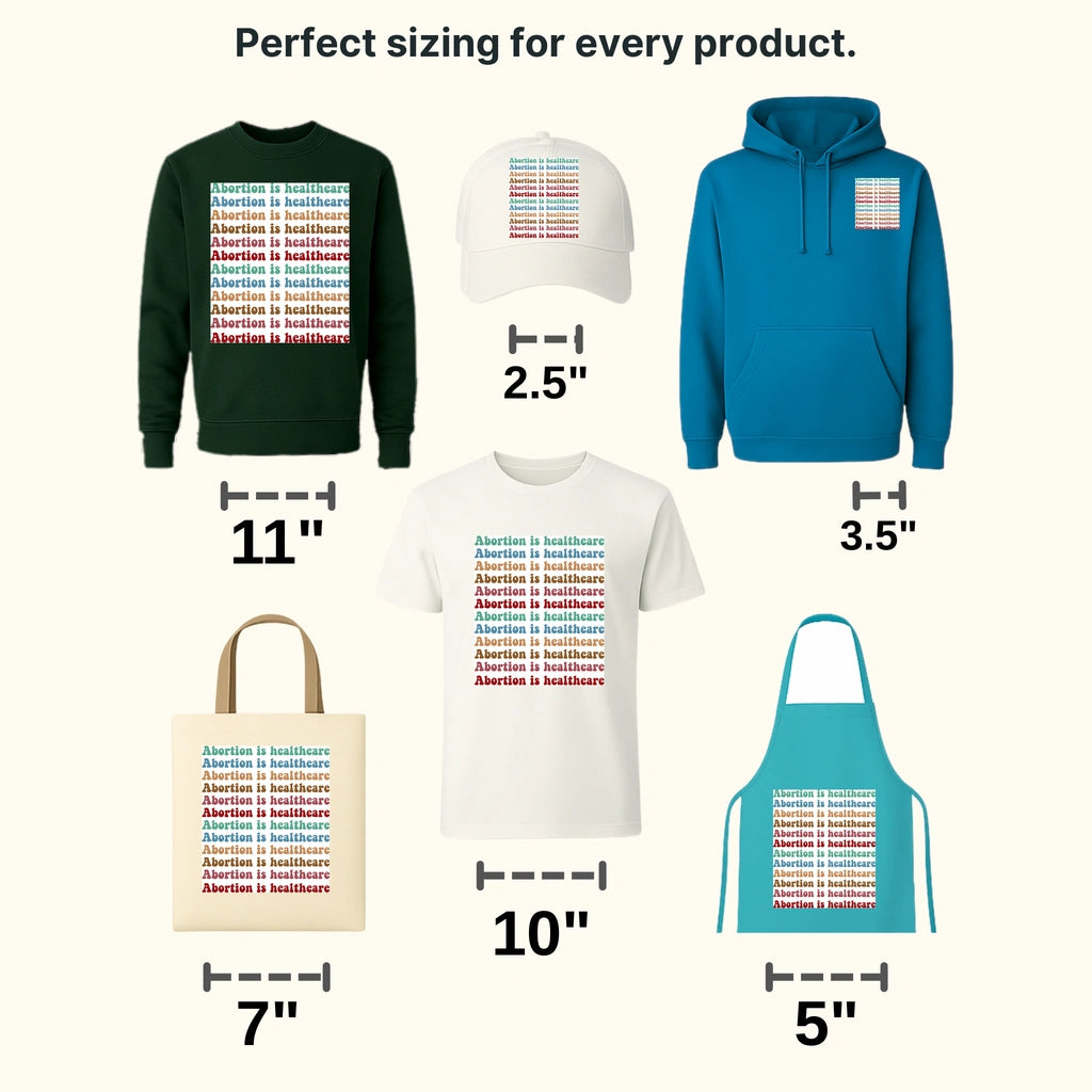 Abortion is Healthcare Design - DTF heat transfer - transferlegend
