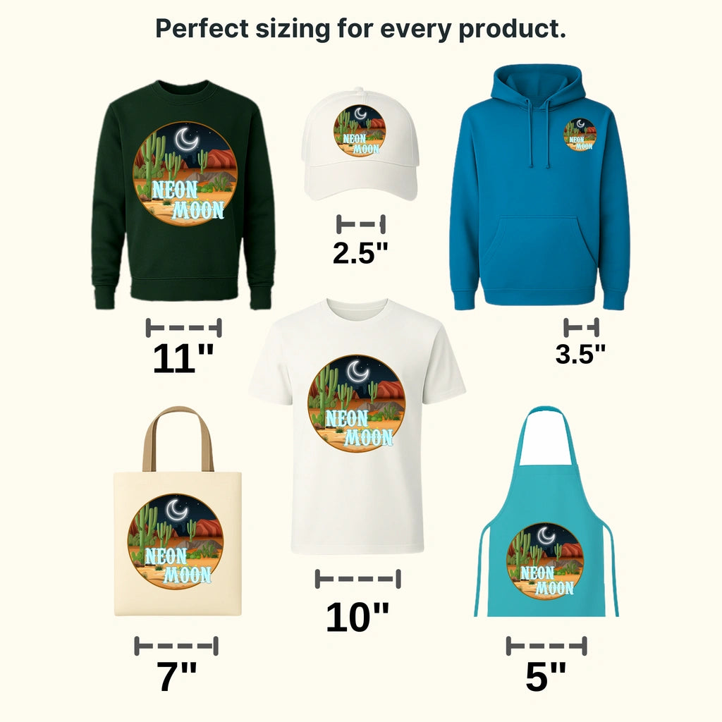 Neon Moon Desert DTF Transfer - transferlegend