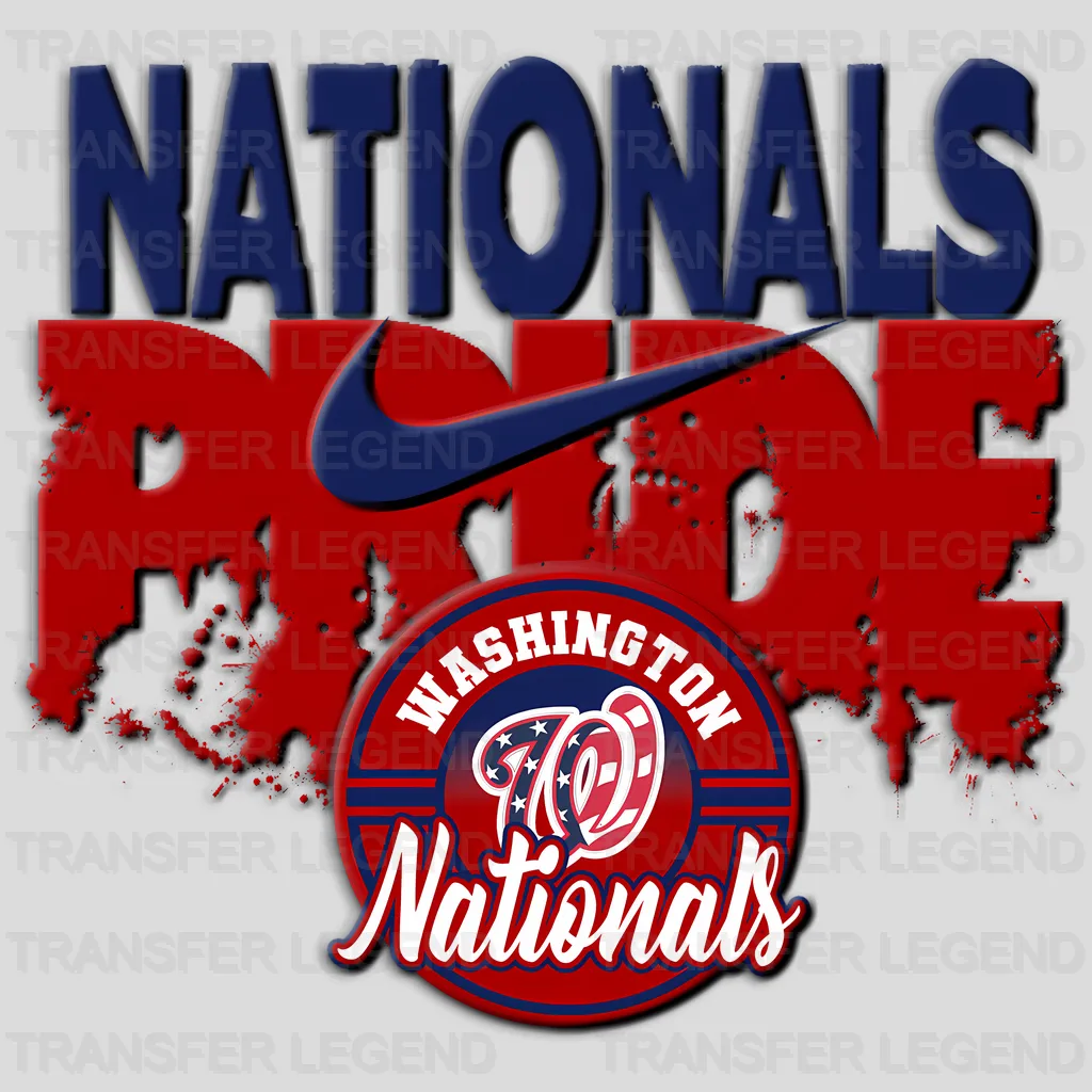 Washington Nationals MLB Cartoon Bobblehead Player Character - DTF Iron On Transfer