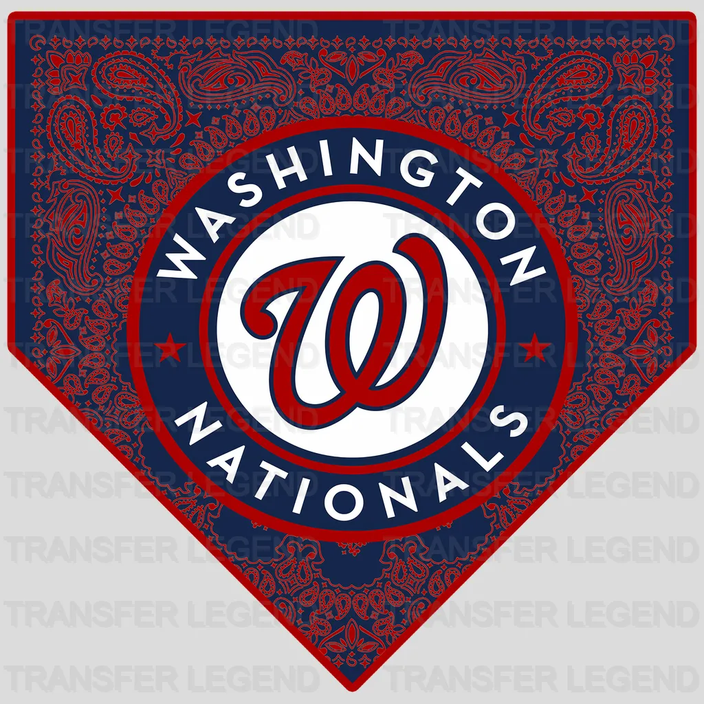 Washington Nationals MLB Diamond Shape Logo Emblem - DTF Iron On Transfer