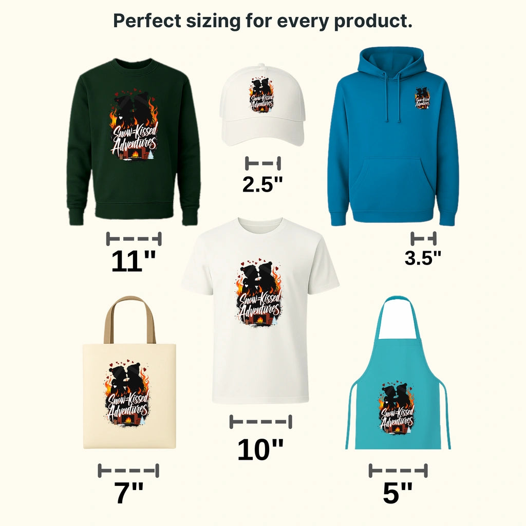 Snow Kissed Winter Design - DTF Heat Transfers - transferlegend